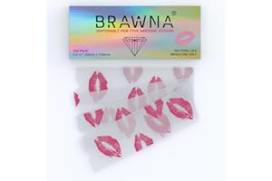 BRAWNA Wireless PMU Machine Pen Covers - Microneedling Machine Cover - PMU Supplies - 200 Pack - Pattern - Lips