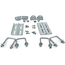 Marine Bracket Kit 4-Piece Galvanized Swivel Bunk Bracket Kit For Boat Trailers Galvanized Swivel Bracket Kit - View #3