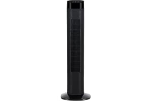 Uthfy Quiet Oscillating Floor Fan, 32 Inch Fan for Bedroom, Portable Standing Bladeless Fan that Blow Cold Air, for Office, Room, Living Room