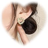 Handmade Simple Heart Earrings Gold Hollow Heart Earrings Irregular Love Stud Earrings Jewelry for Women and Girls Gifts