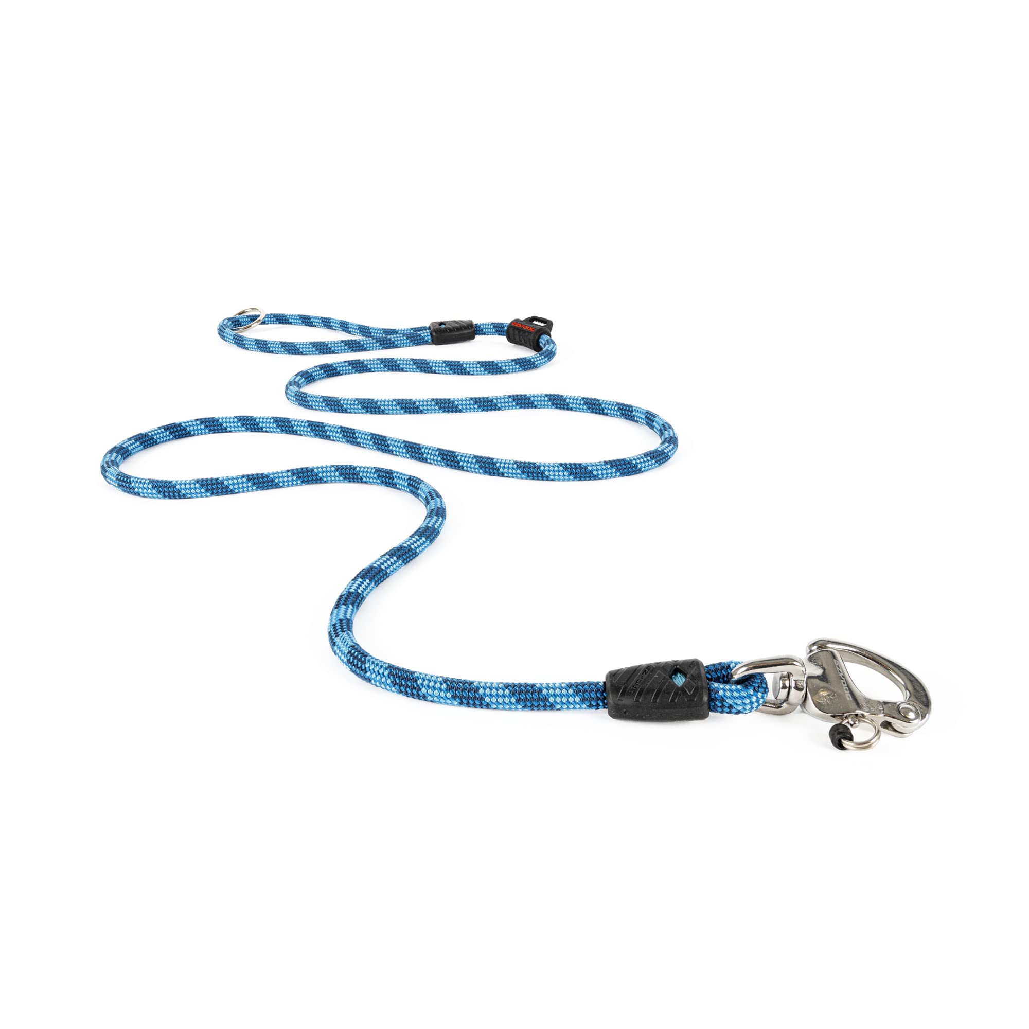 EZYDOG Marine Training Slip Dog Lead | 1.7m, Climbing Rope, All-In-One, One-Size-Fits-All, Silicon Waste Bag Keeper,Easy to Slip On, No Harness or Collar Needed, Sailing Snap Clip, (Regular, Blue)