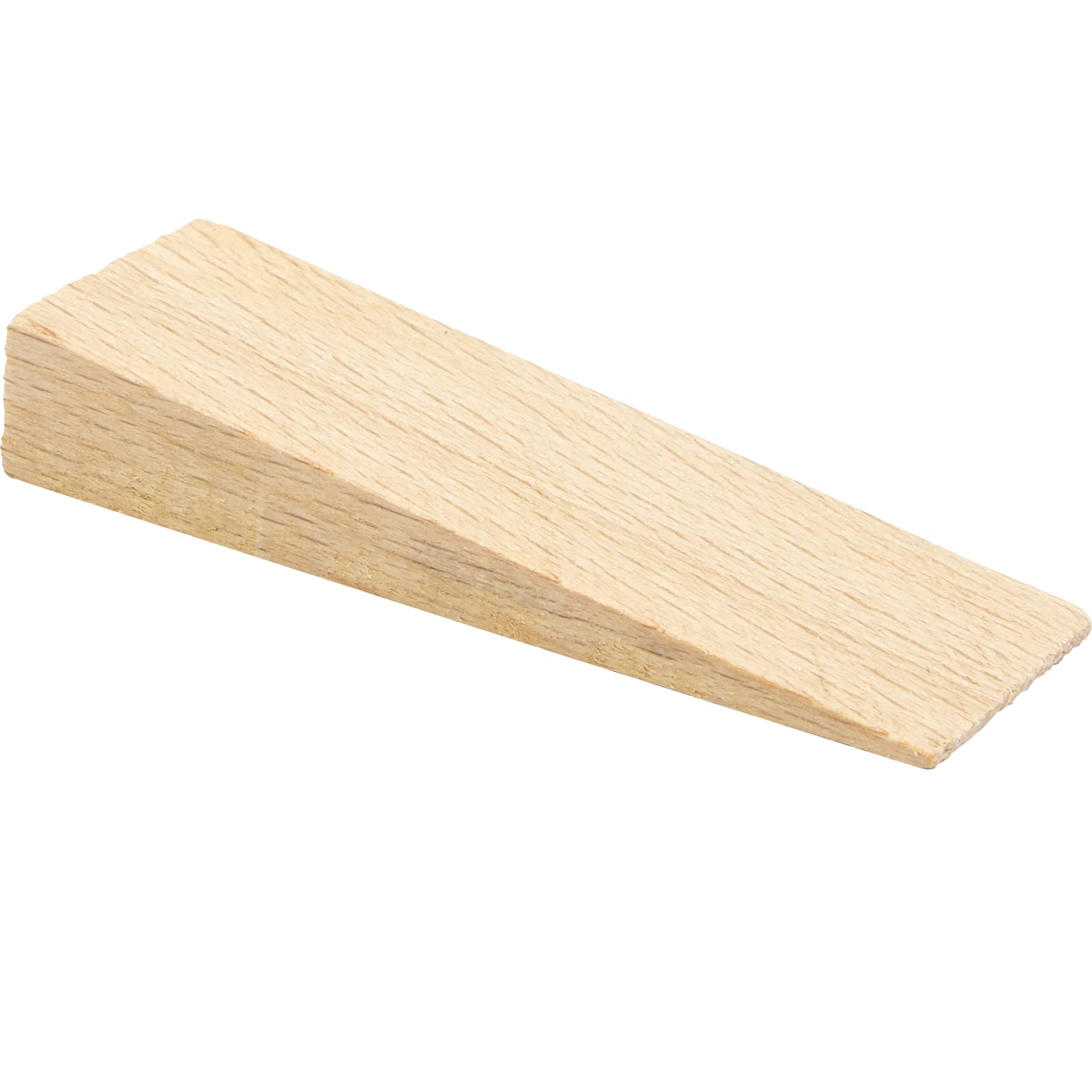 Wagner Door Wedge/Doorstop Wood 4pcs. Set - 70 x 22 x 12 mm, Wooden Wedge Made of Solid Beech Wood, to be Pushed Underneath Doors, Protects Door, Wall and Furniture - 15690004