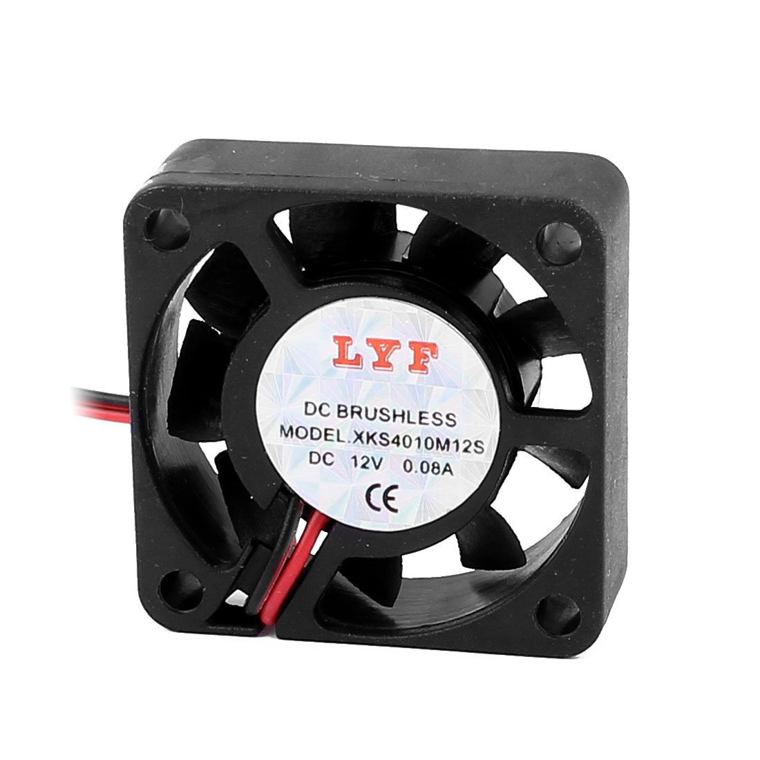 Aexit DC 12V 0.08A 40mmx40mm 9 Vanes Computer PC CPU Brushless Cooling Fan Black (1465462d000a2b1d5fd83e5d6966ce91)
