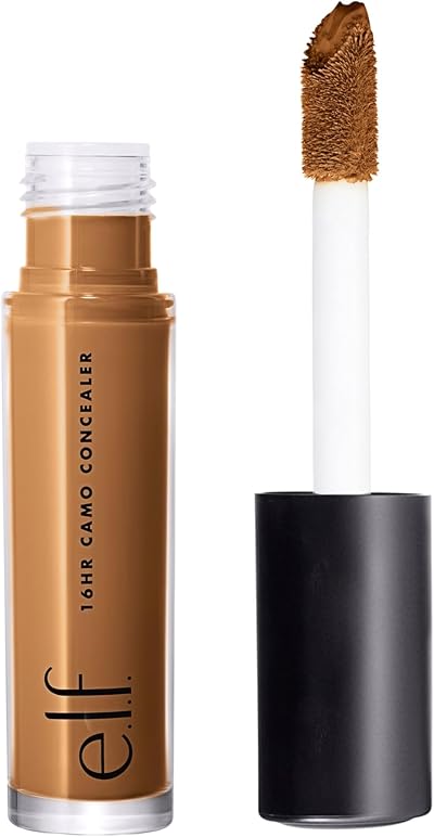 e.l.f. 16HR Camo Concealer Deep Chestnut 0.203 Fl Oz Full Coverage Matte