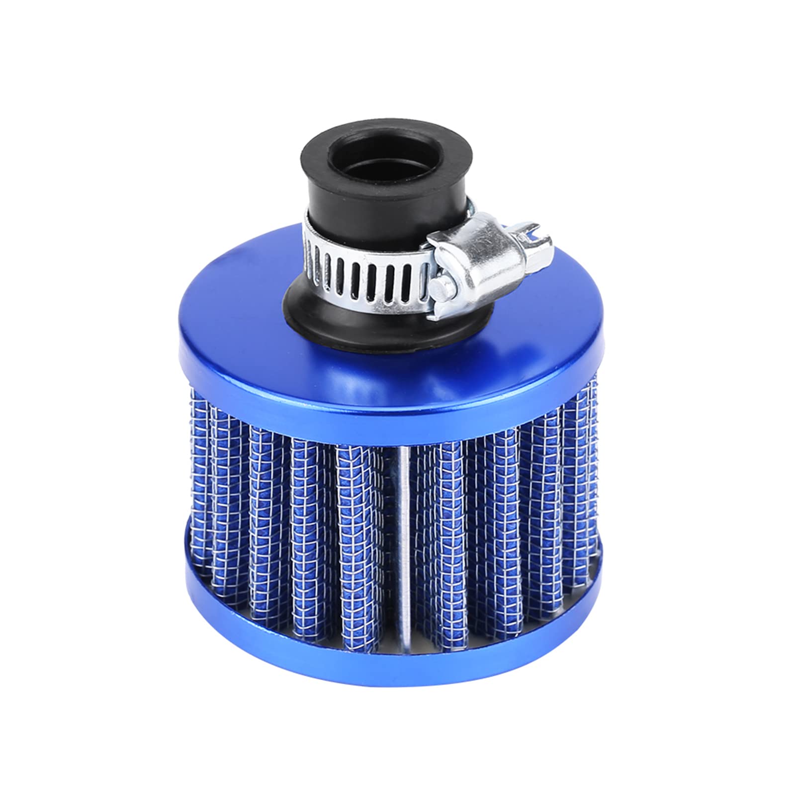 13mm Universal Clamp-on Air Filter, Car Cold Air Intake Filter for Scooter ATV Dirt Pit Bike Motorcycle Crankcase Vent Cover Breather(Blue)