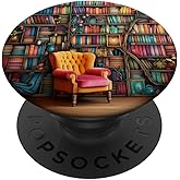 Book Lover Libraries Bookworm Reading Literature Librarian PopSockets Adhesive PopGrip