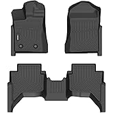 ANBINGO®-Floor Mats for Ford Ranger 2025 2024 (SuperCrew Cab), Car Mats for Ford Ranger All Weather Floor Mats Protection TPE Waterproof Ranger Car Floor Liners, for 2025 Ranger Accessories