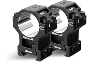 DISCOVERYOPT 7075 Series Aluminum 30mm 34mm 1 inch Scope Rings, High Precision Pre-lapped Picatinny Scope Rings, Medium/High/Low Profile Scope Mount for Picatinny Rail