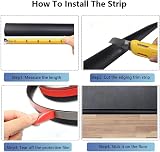 Zayejod 1M Black Carpet Edge Trim Self Adhesive PVC Laminate Floor view 8