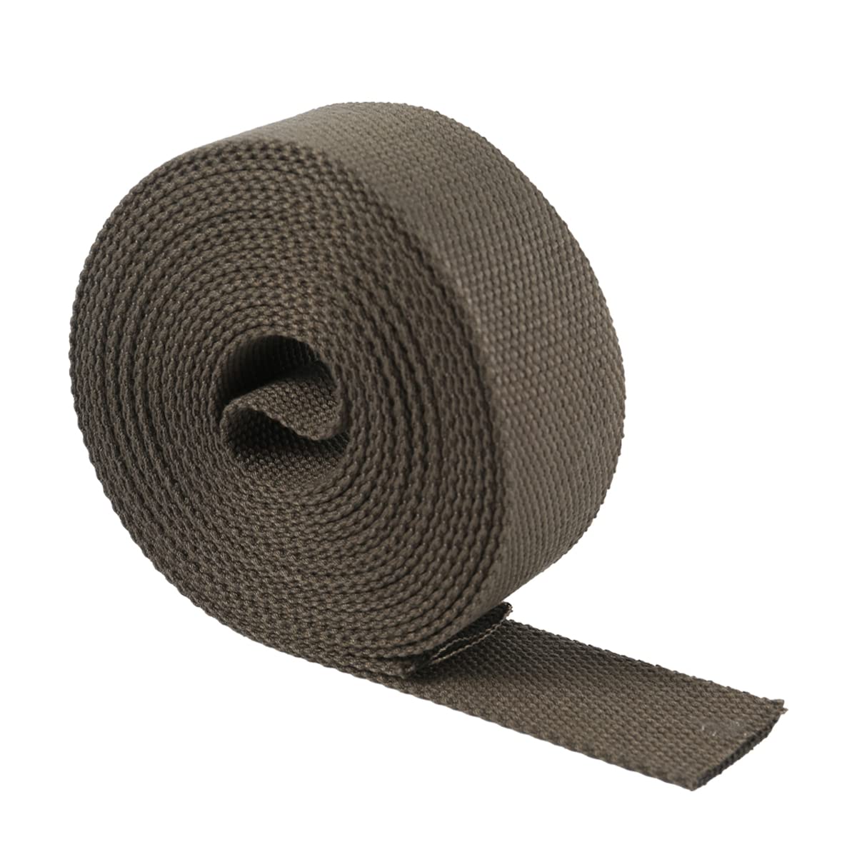 Suncoolla 5M Canvas Cotton Plain Weave Webbing Strap Bag Belt Tape 25/38/50mm (Green, 38mm)