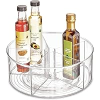 iDesign Recycled Plastic Lazy Susan Turntable Organizer Pantry, Bathroom, General Storage and More, The Linus Collection, 11.