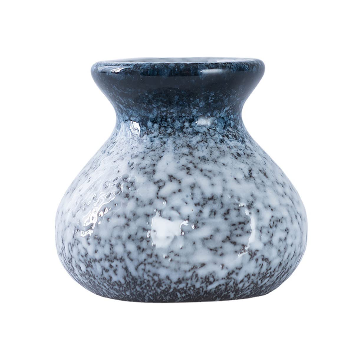 HOMSFOU Japanese Style Toothpick Holder Portable Ceramic Toothpick Storage Jar Home Desktop Decor Small Pot with Large Capacity