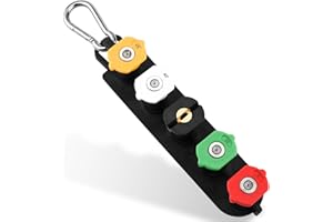 FKKWUOT Pressure Washer Spray Nozzle Tip Set with 5 Multiple Degrees Nozzle,1/4" Quick Connect, 2.5 GPM, Rated Up to 4500 PSI (0, 15, 25, 40, 65 Degrees)