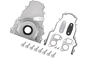 Motoforti 1 Set LS Front Timing Cover with Gasket for LS2 LS3 Gen 4 LSx 4.8L 5.3L 6.0L 6.2L Engines No.12600326 Long-lasting