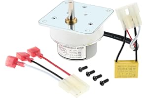 LEMFEMA Auger Feed Motor Replacement for Quadra-Fire Part 812-4421 & 812-4420, Compatible with Heatilator CAB50 PS35 PS50 7000-500 PH, 2.4RPM 120V