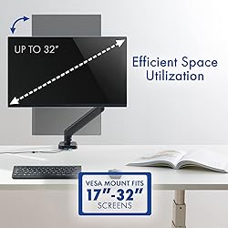Stellar Mounts Spring LCD Monitor Arm with USB and