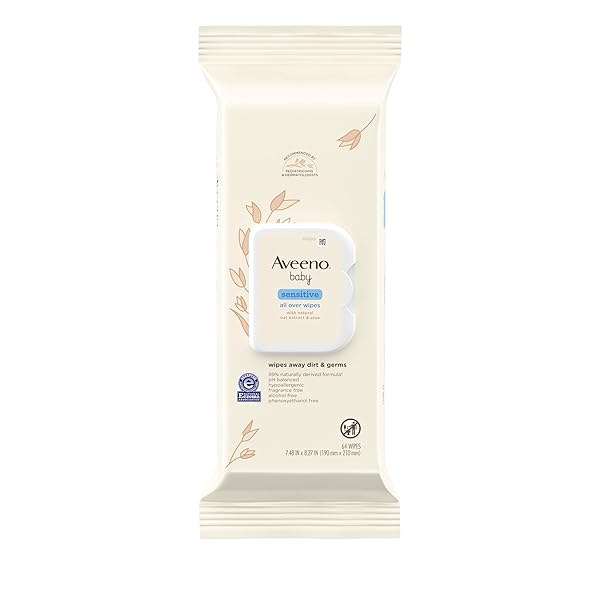 AVEENO BABY SENSITIVE ALL OVER WIPES WITH ALOE...