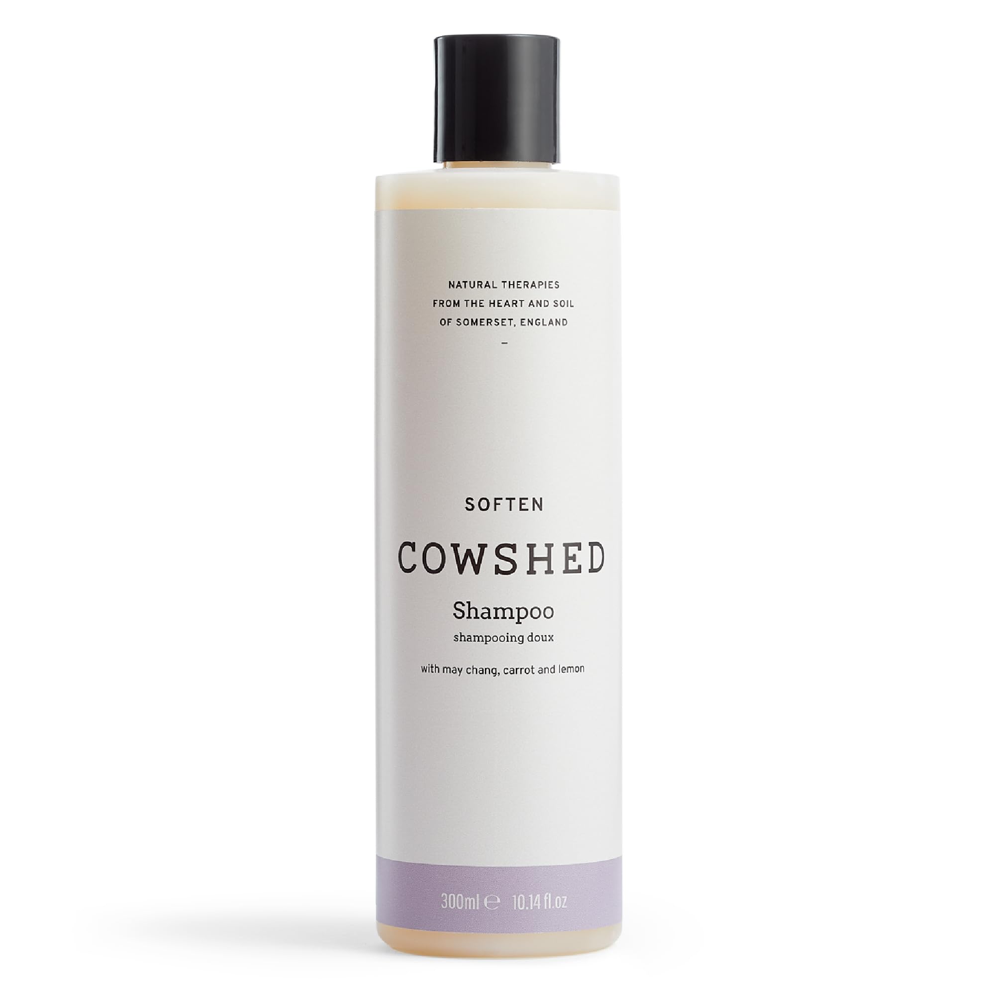 Cowshed Soften Shampoo 300ml | Gentle Shampoo for All Hair Types | Natural, Vegan, & Paraben Free | Moisturising & Strengthening with May Chang, Lemon, and Lavender