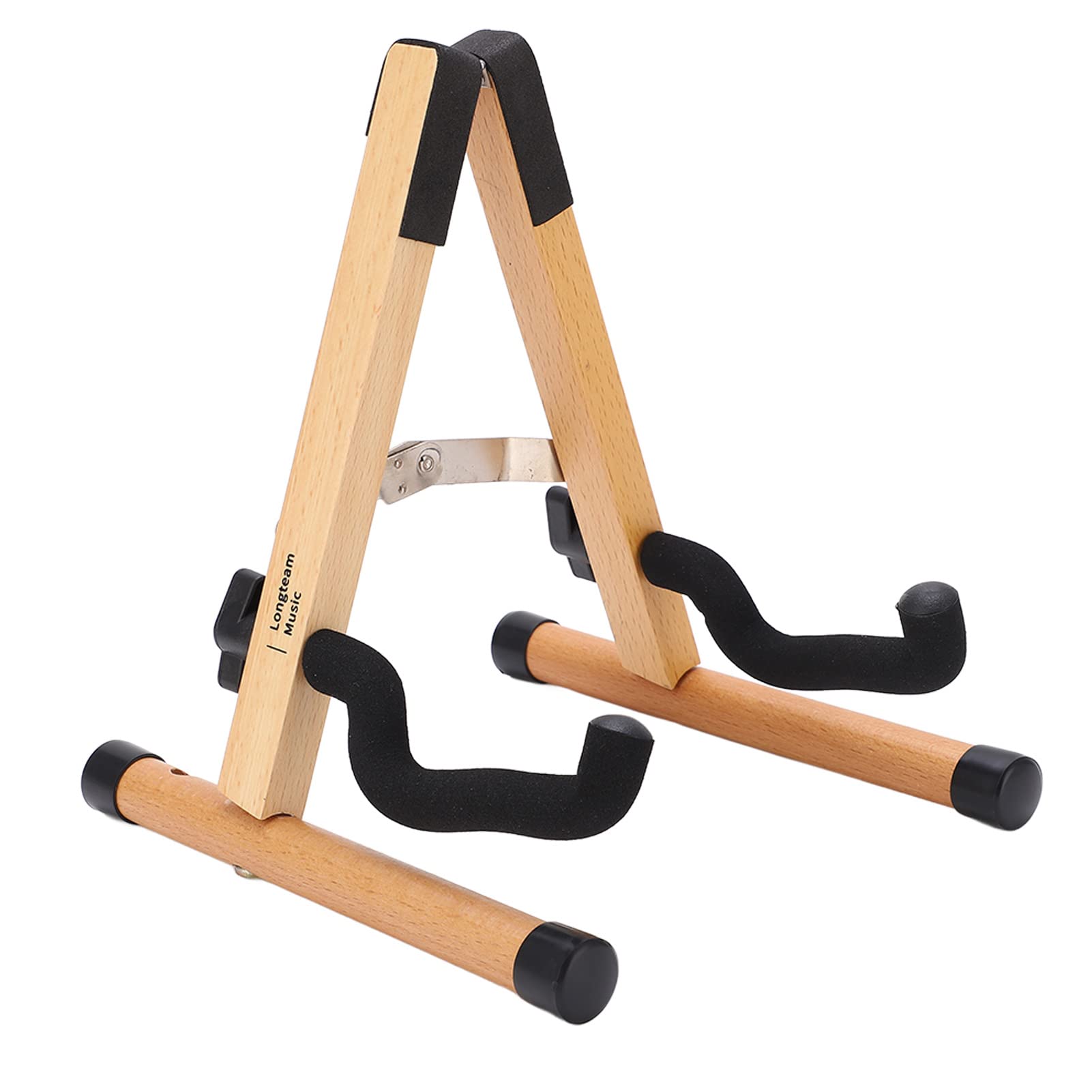 Eujgoov Wood Violin Stand Folding Detachable Compact Violin Stand with Bow Holder Foldable Concert Ukulele Stand with Padded Foam for Ukulele Mini Guitar Mandolin