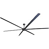 iLiving 120-Inch, 6 Blades BLDC Big Ceiling Fan, High Volume Low Speed Outdoor Fan with Powerful Brushless DC Motor Reversibl
