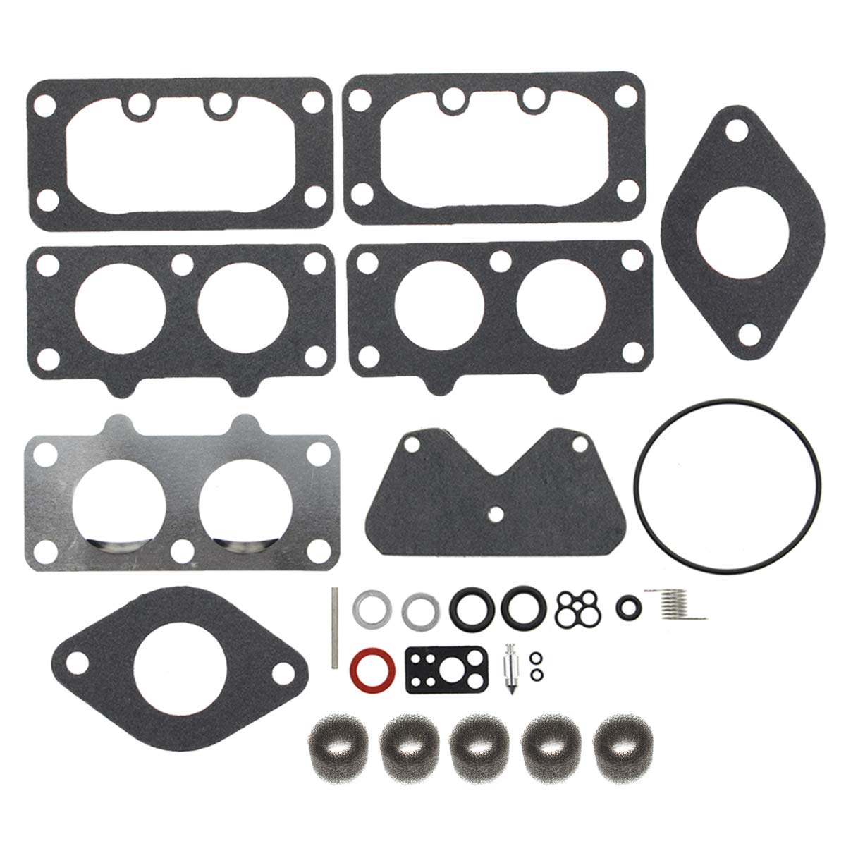 AUTOKAY Carburetor Overhaul Carb Rebuild Kit 406777 407777 405777 Compatible with 40H700 446700 442577 445777 446777 405777 407677 407677 44677A Vertical Engine Riding Lawn Mower