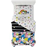 Franco Collectibles Hello Kitty & Friends Bedding 5 Piece Super Soft Comforter and Sheet Set with Sham, Twin, (Official Licensed Product)
