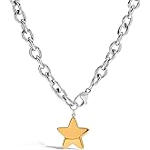 MUYAN Chunky Star Choker Necklace for Women Trendy Thick Chain Pendant Jewelry