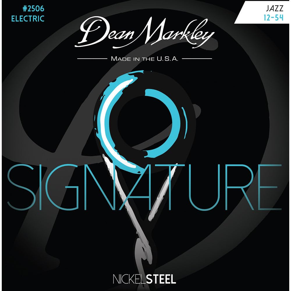Dean Markley DM-2506-JZ 12-54 Jazz Nickel Steel Electric Signature Guitar Strings (Pack of 6), 2506B
