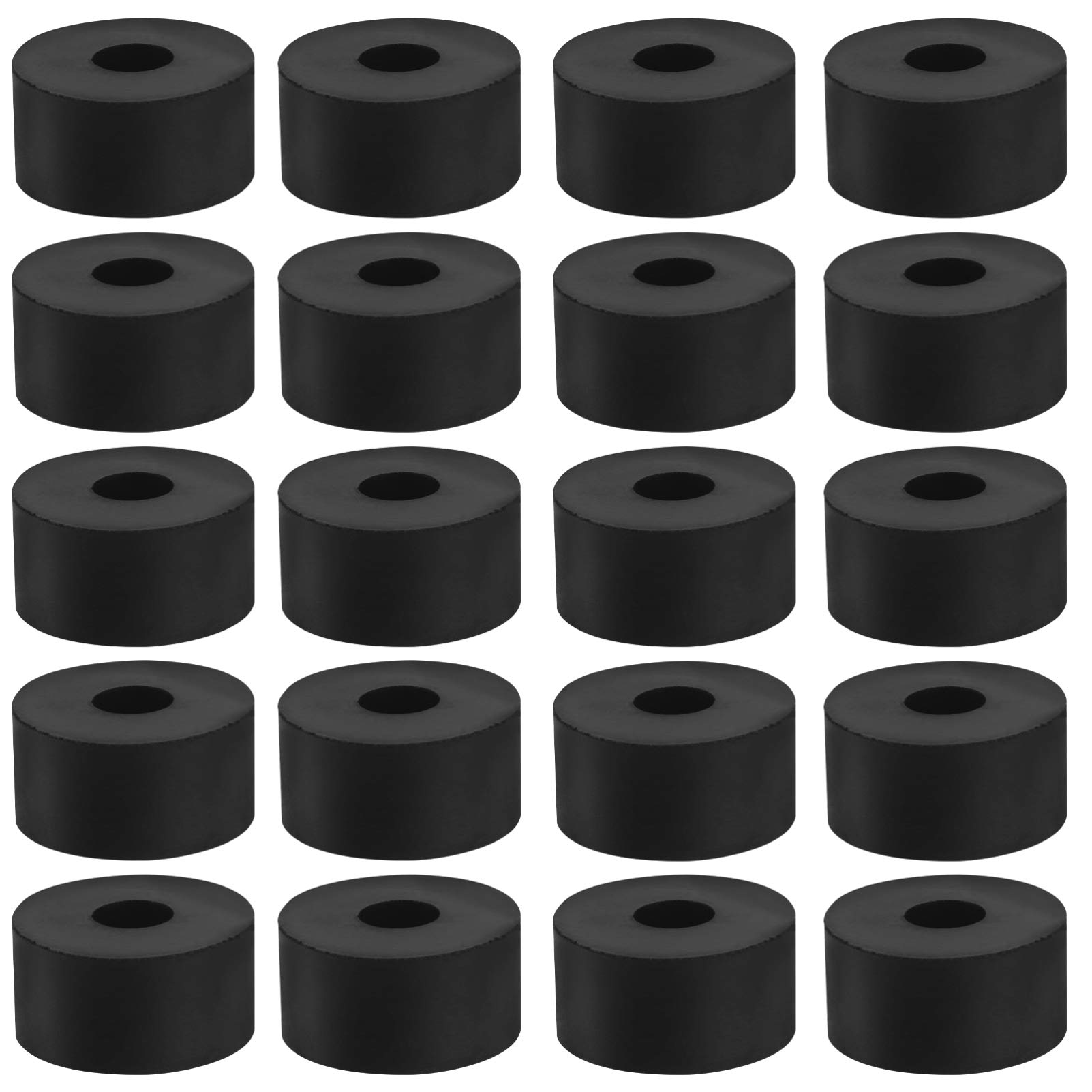 Holibanna Round Shock Absorbing Plant Pot Feet Pads 20Pcs Non-Slip Rubber Cushions for Indoor Outdoor Garden Pots Multi-Purpose Flowerpot Protection