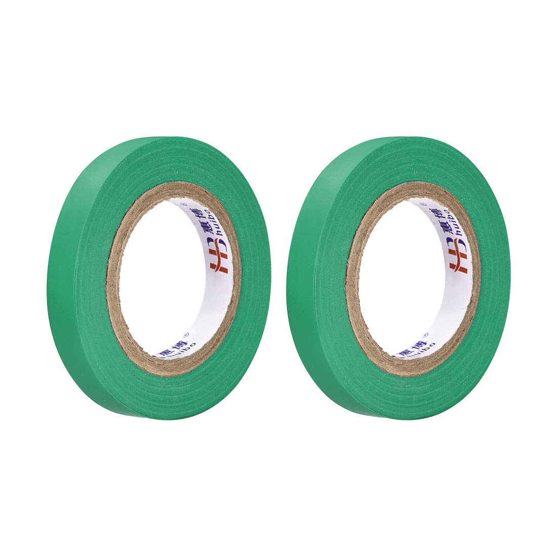 uxcell Insulating Tape 10mm/0.39inch Width 14.5M/47.5ft Long 0.15mm Thick PVC Electrical Tape Rated for Max. 400V 80C Use Green 2pcs