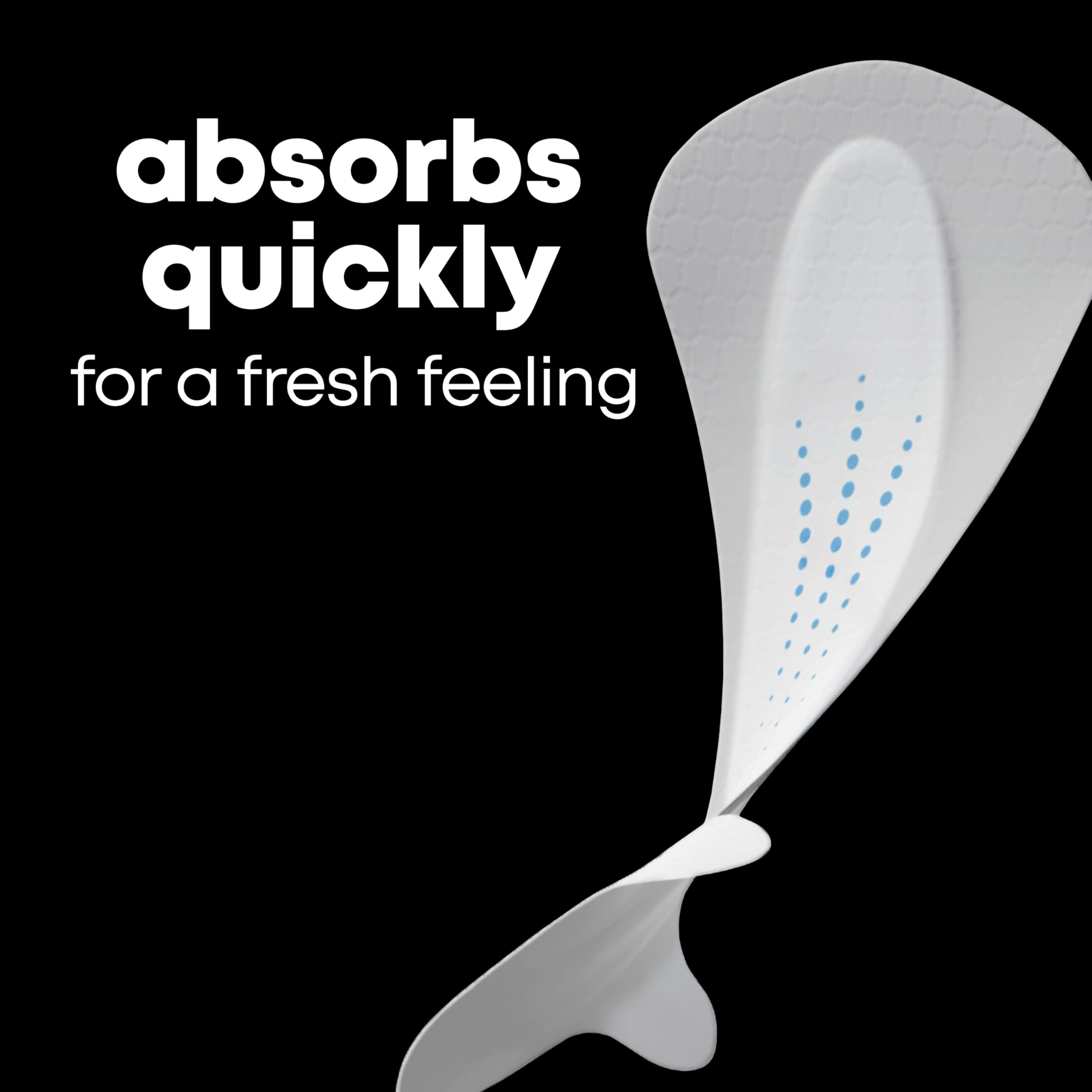 U by Kotex Balance Daily Panty Liners for Thongs, Wrapped, Light Absorbency, Regular Length, 50 Count (Packaging May Vary)