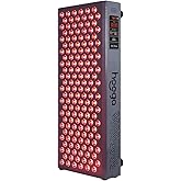 Hooga Red Light Therapy, Red Near Infrared LED Panel, 150 Quad Chip Flicker Free LEDs, Ultra Series, High Powered LED, Hanging Kit Included. ULTRA750.