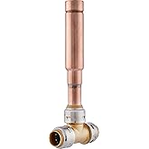 SharkBite Max 1/2 Inch Water Hammer Arrestor, Push-to-Connect Brass Plumbing Fitting, UR22630