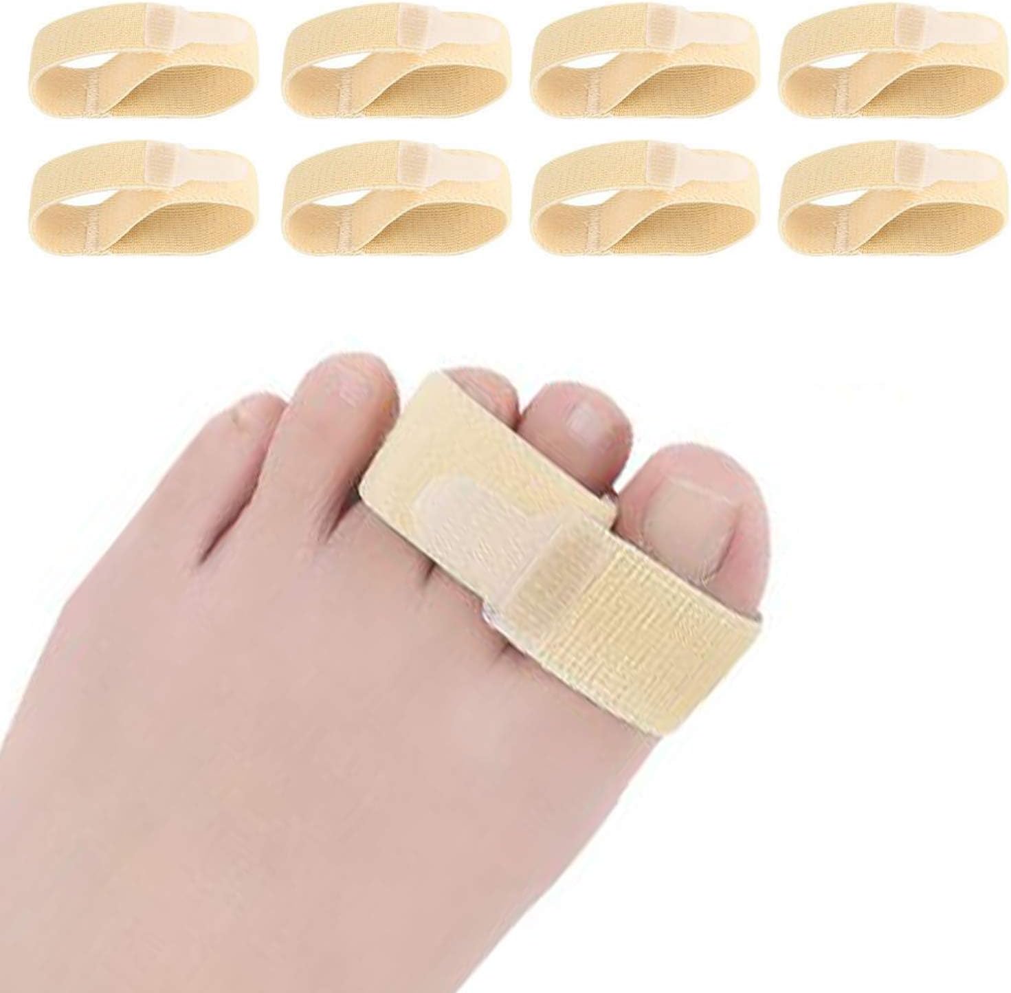 8Pieces Broken Toe Separator Wrap Hammer Toe Toe Straightener