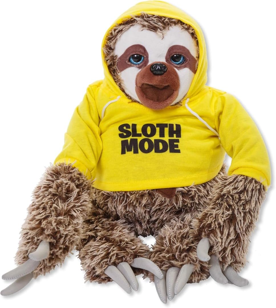 John Adams 577 10927 EA Snax The Sloth, Yellow,25.4 x 20.5 x 35.5 centimeters