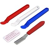 Scotty Peelers Label & Sticker Remover - 3 Plastic Red, White, Blue and 1 Metal Blade with Cover