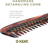 KENT Handmade Detangling Comb for Women - Coarse & Fine Teeth 158mm view 3