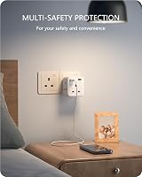 LENCENT 5-in-1 Cube USB+3AC Outlets 13A 3250W Wall Plug Extender UK view 6
