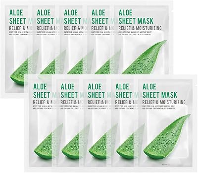[Eunyul] Purity Aloe Facial Sheet Mask Pack 22ml x10 Korea Hydrating