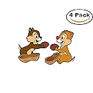 Chip and Dale 4 Stickers 4x4 Inches Cartoon Car Bumper Window Sticker Decal 6 1