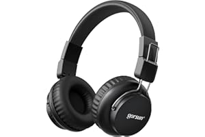 gorsun Bluetooth Headphones,On Ear Headphones with HD Mic,40MM Speaker,Adjustable Foldable, Wireless Headphones 3.5mm Jack Compatible Cellphones Computer MP3/4 Tablet