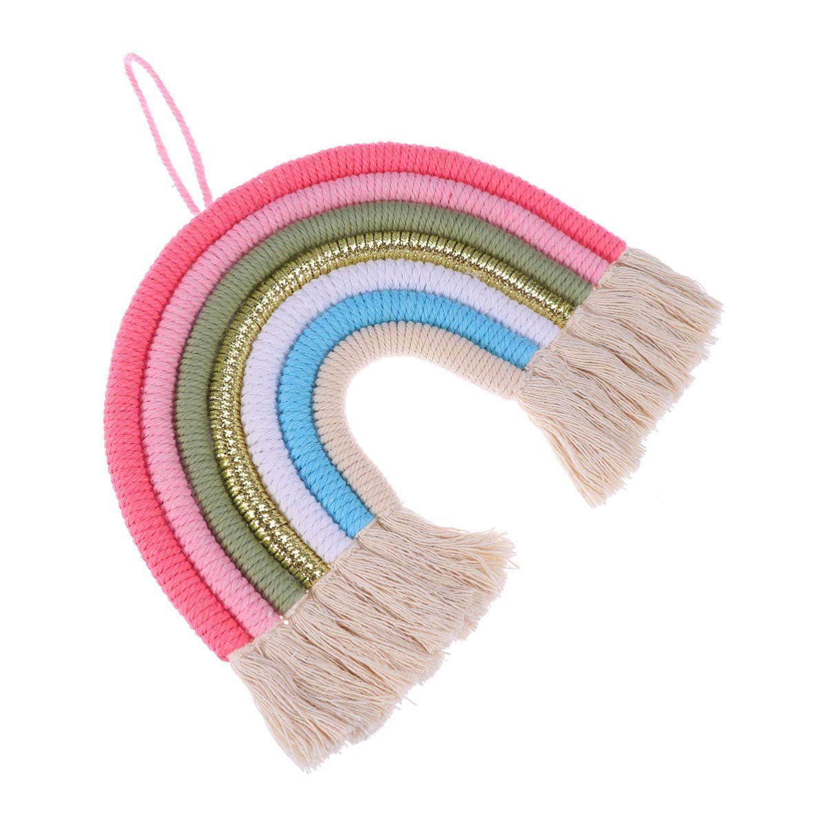 BESPORTBLE Rainbow Wall Decoration Rainbow Wall Hanging Woven Tassel Wall Hanging Decoration for Bedroom Nursery Baby Kids Rooms