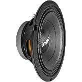 PRV AUDIO 8MB450-4 v2 8" Mid Bass Speaker 4 Ohm Pro Audio Speaker 93.5dB 450 Watts 2" Voice Coil (Single)
