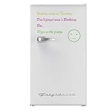 Frigidaire EFR331-WHITE 3.2 Cu ft Eraser Board Mini Compact Dorm Fridge (White)