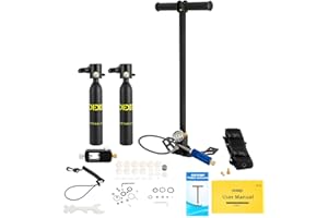 QUSKLISU Mini Diving Tank, Double Portable 0.5L Capacity Scuba Tanks with Reusable Diving Tank Kit, 5-10 Minute Diving Lung Tank Portable 3000 Psi Max Pressure Lungs Pump Equipment Underwater Breath