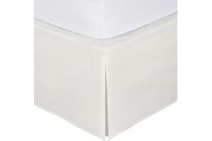 FANCY LINEN Fancy Collection Queen Size Easy Care Tailored Microfiber 14-inch Bed Skirt Solid Beige New