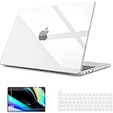 B BELK Compatible with MacBook Pro 16 inch Case 2020 2019 Release A2141, Clear Plastic Laptop Hard Shell Case Cover with Keyboard Cover & Screen Protector for MacBook Pro 16 with Touch Bar & Touch ID