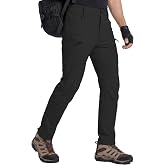 Flyplus Men's Heavyweight Tactical Cargo Pants with Adjustable Cuffs | 8 Multi-Functional Pockets, Elastic Waistband &amp; 3D Crotch Tailoring for EDC Tactical, Daily Commute, Outdoor Travel