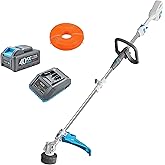 RB 17" Cordless String Trimmer, 40V Lithium Battery Weed Wacker with 4.0Ah Battery & Fast Charger & .095'' line, 2 in 1 Grass