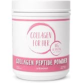 Collagen For Her Hydrolyzed Collagen Peptides, Grass Fed Bovine | Hydrolyzed Collagen Protein, Unflavored Type 1 &amp; 3 Collagen, Dairy Free, Gluten Free, For Coffee &amp; Smoothies, 41 Servings
